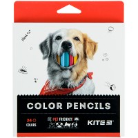 Олівці кольорові, 24 шт. Kite Dogs 