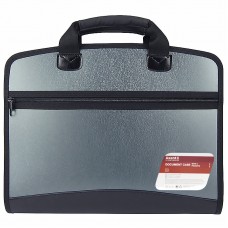 Портфель пластиковий Axent А4 на 4 відділення, колір сірий металік, 1621-11-A