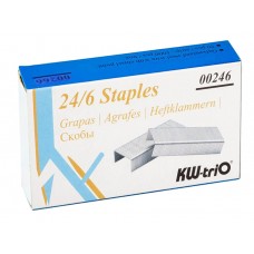 Скоби гальванізовані KW-trio 24/6, уп/1000шт. 