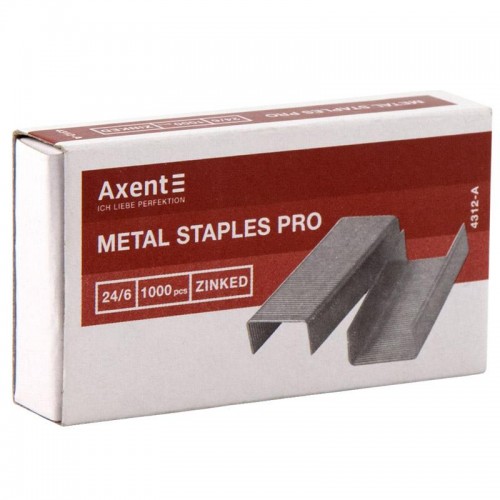 Скоби Axent Pro №24/6, 1000 шт., 4312-A . Скоби Axent Pro №24/6, 1000 шт., 4312-A .