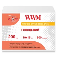 Фотопапір WWM, глянцевий 200 г, 100х150 мм , 500 аркушів G200.F500
