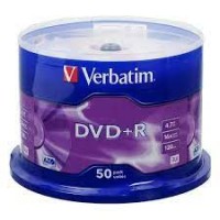 Диски DVD+R Verbatim 4,7 Gb, Cake Box 50 шт.