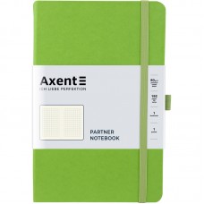 Книга записна Partner, 125*195 мм, А5-, 96 аркушів, клітинка, салатова