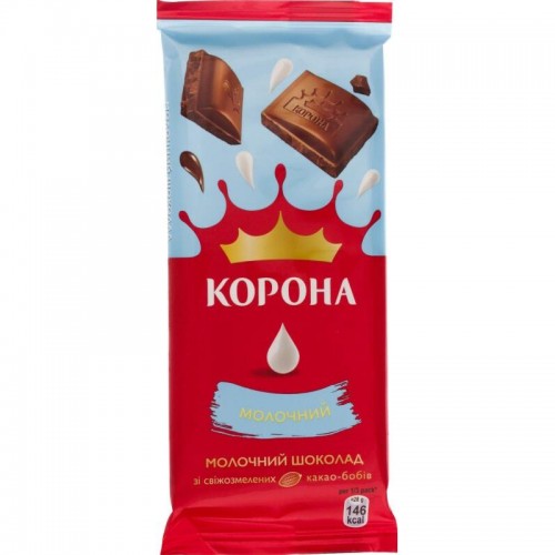 Шоколад Корона молочний 85 г Шоколад Корона молочний 85 г