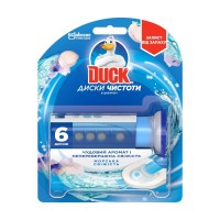 DUCK Туалете Каченя диски чистоти для унітазів Морська свіжість, 6 дисків DUCK Туалете Каченя диски чистоти для унітазів Морська свіжість, 6 дисків