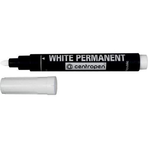 Маркер Сentropen Permanent White 8586 2,5 мм білий Маркер Сentropen Permanent White 8586 2,5 мм білий