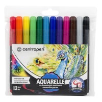 Фломастери Centropen акварельні 8683/12, 12 кольорів Фломастери Centropen акварельні 8683/12, 12 кольорів
