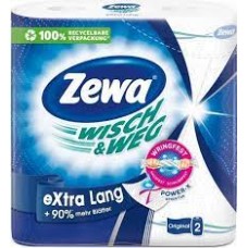 Рушники паперові Zewa Wisch&Weg EL Original двошарові білі h=25см*24, 72 відривів, 2 рулони 