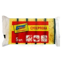 Губки для посуду Бонус Суперпіна 6,5*10см, 5 шт.