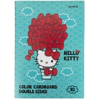 Картон Kite кольор. двостор. (10арк/10кол), А4 HK, папка 