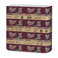Рушник-вкладиш Selpak Extra двошарові білі 21,5*24см, 200 аркушів  Z-складання