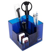 Набір настільний Cube, 9 предметів, синій 