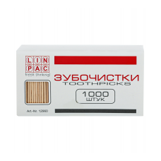 Зубочистки 1000шт. без індивідуальної упаковки, Linpac
