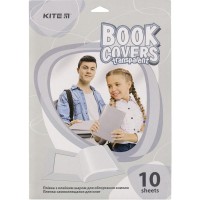 Плівка самоклеюча Kite для книг, 50*36 см, 10 шт., прозора Плівка самоклеюча Kite для книг, 50*36 см, 10 шт., прозора
