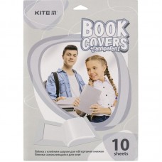 Плівка самоклеюча Kite для книг, 50*36 см, 10 шт., прозора 