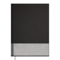 Щоденник недатований PARALLEL, A5, 288 аркушів, чорний