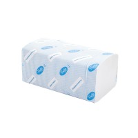 Рушник-вкладиш Tischa Papier Premium Р-123 двошарові білі 22,5*22,5 см, 160 аркушів V-складання 