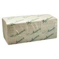 Рушник-вкладиш Кохавинка одношарові сірі 25*23 см, 170 аркушів V-складання 