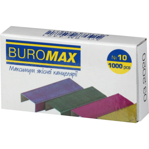 Скоби кольорові BM.4421 №10/4, 1000 шт. Скоби кольорові BM.4421 №10/4, 1000 шт.