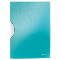 Папка з кліпом Leitz WOW ColorClip, A4 PP, колір "бірюзовий металік", 41850051