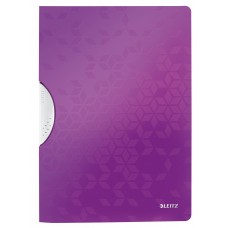 Папка з кліпом Leitz WOW ColorClip, A4 PP, колір "фіолетовий металік", 41850062