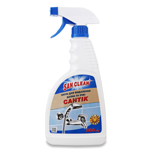 San Clean Сантік від іржі і вапна з розпилювачем, 500 г San Clean Сантік від іржі і вапна з розпилювачем, 500 г