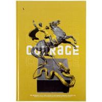 Книга записна А4 Courage, 96 арк., клітинка, жовтий 