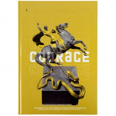 Книга записна А4 Courage, 96 арк., клітинка, жовтий 
