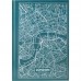 Книга записна А4 Maps London, 96 аркушів, кл., бірюзова