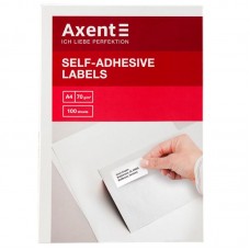 Наклейка AXENT А4, розмір 48,3*25,4 - 44шт./арк. 100 аркушів, 2477-A