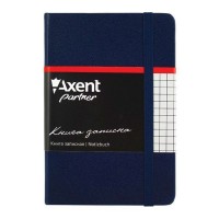 Книга записна Partner, 95*140 мм, А6-, 96 аркушів, клітинка, синя