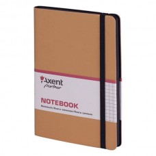 Книга записна Partner Soft, 125*195 мм, А5-, 96 аркушів, клітинка, колір золотий 