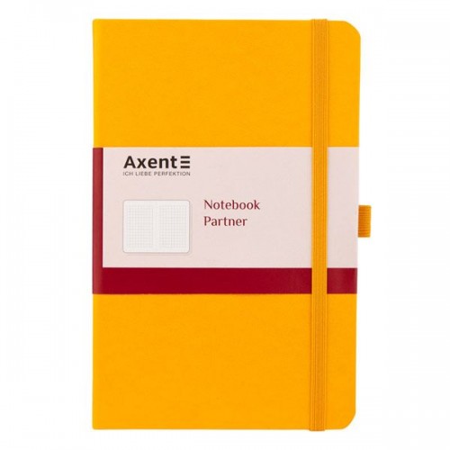 Книга записна Partner, 125*195 мм, А5-, 96 аркушів, клітинка, жовта Книга записна Partner, 125*195 мм, А5-, 96 аркушів, клітинка, жовта