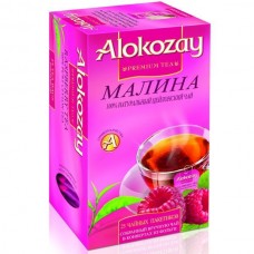 Чай Alokozay 25 пак черный с клубникой инд. упаковка