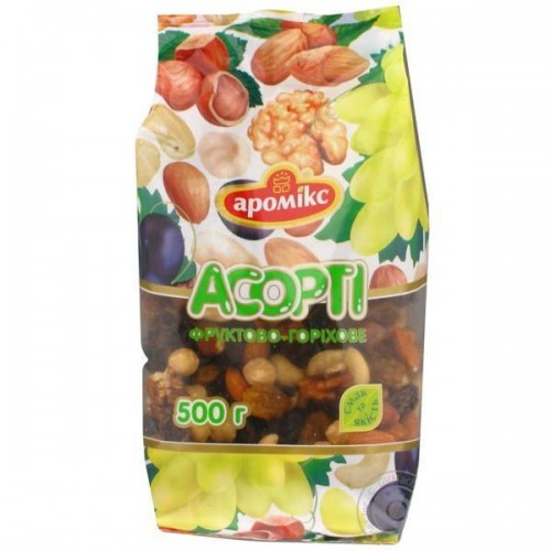 Ассорти фруктово-ореховое Аромикс, 500 г, 4820024151658 Ассорти фруктово-ореховое Аромикс, 500 г, 4820024151658
