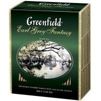 Чай Greenfield Earl Grey Fantasy, 100 пак.