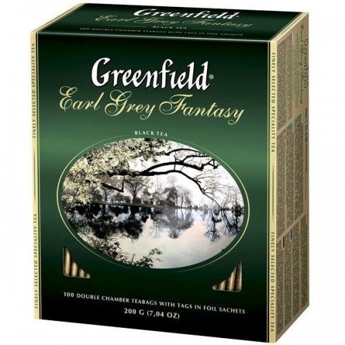 Чай Greenfield Earl Grey Fantasy, 100 пак. Чай Greenfield Earl Grey Fantasy, 100 пак.