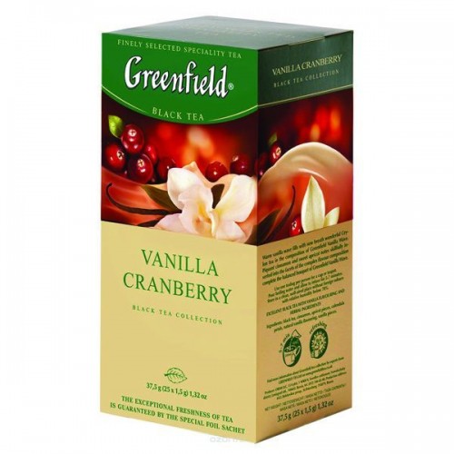 Чай Гринфилд, 25 пак Cranberry Vanilla Чай Гринфилд, 25 пак Cranberry Vanilla