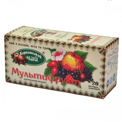 Чай Карпатский Мультифрукт, 20 пак. Чай Карпатский Мультифрукт, 20 пак.