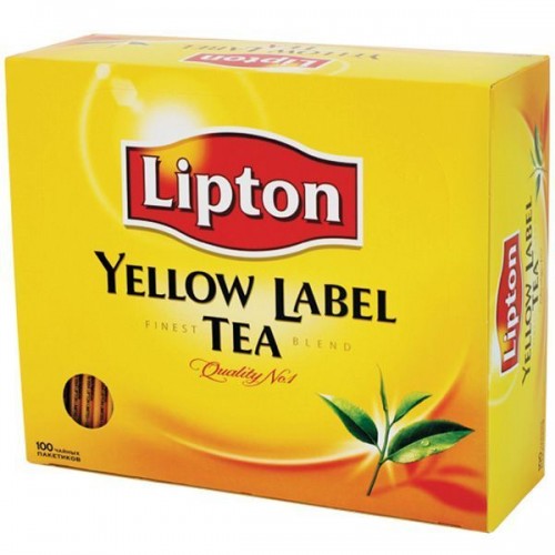 Чай Lipton 100 пак Yellow lаbel чорний Чай Lipton 100 пак Yellow lаbel чорний