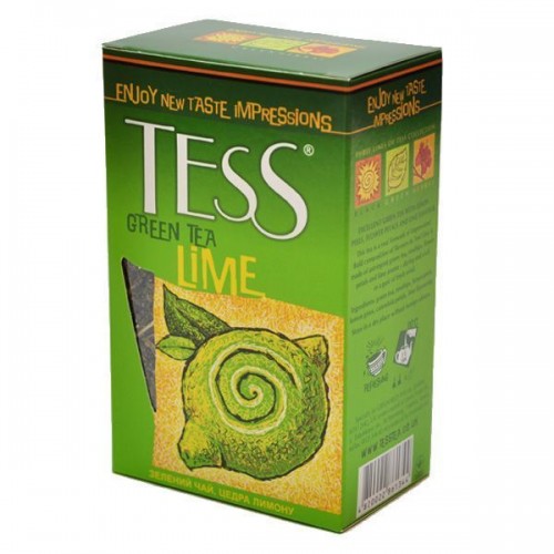 Чай Tess Lime зеленый с лаймом, 100г Чай Tess Lime зеленый с лаймом, 100г