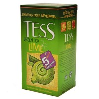 Чай Tess Lime зеленый с лаймом, 25 пак.