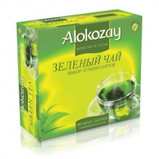 Чай зеленый Alokozay Tea, 100 пак.