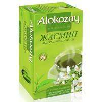 Чай зеленый Alokozay Tea с жасмином, 25 пак