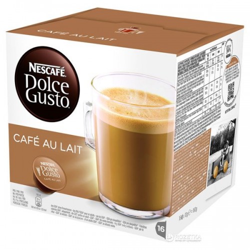 Кофе Nescafe Dolce Gusto Cafe au Lait 16*10г, 7613033174667 Кофе Nescafe Dolce Gusto Cafe au Lait 16*10г, 7613033174667