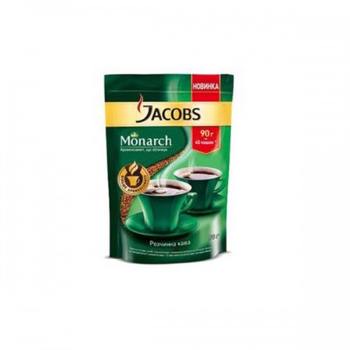 Кофе растворимый Jacobs Monarch, 90 г пакет Кофе растворимый Jacobs Monarch, 90 г пакет