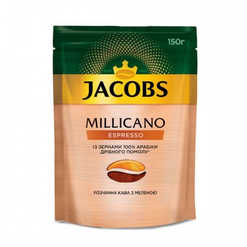 Кофе растворимый Jacobs Monarch Millicano Espresso 150г, 8714599101537 Кофе растворимый Jacobs Monarch Millicano Espresso 150г, 8714599101537