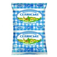 Молоко 0,9л 2,6%   Селянське, м'яка упаковка