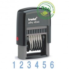 Мінінумератор 4 мм пластиковий 6-розрядний 4846 
