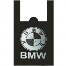Пакет майка BMW 40+18х60см чорні, 50 шт.